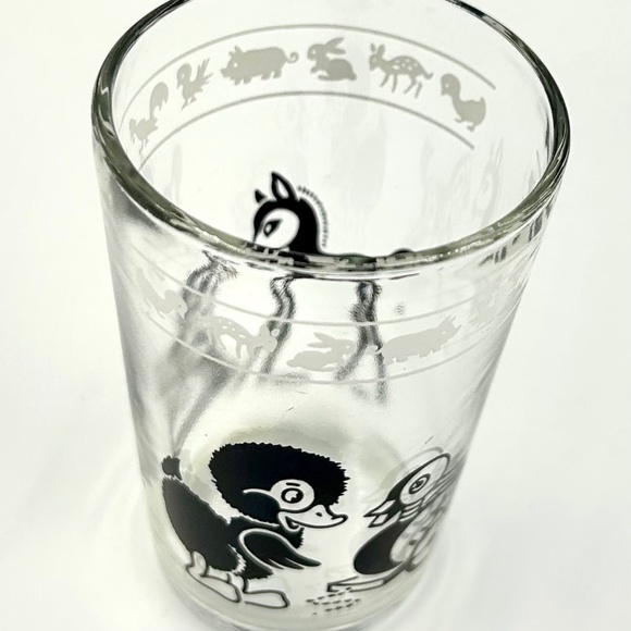 3 Kraft Swanky Swig Animals Set Vintage Glasses 4 oz Juice Cups Retro - Picture 4 of 7